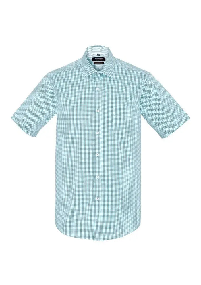Biz Corporates Newport Mens Short Sleeve Shirt 42522 - Flash Uniforms