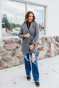 BLACK FRIDAY DEAL: Timeless Tailored Coat In Grey - Macoma Boutique240 Jackets/Blazers