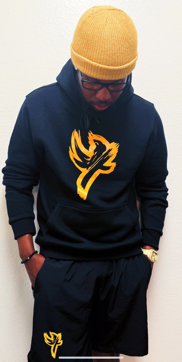 Black Sports One Weight Seven Hoodie
