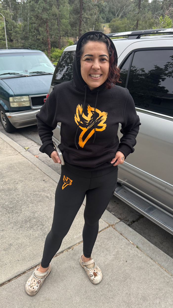 Black Sports One Weight Seven Hoodie
