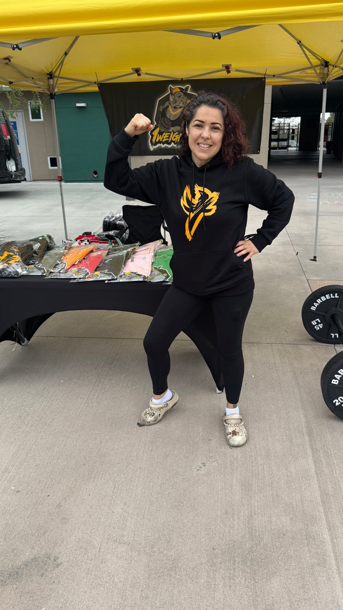 Black Sports One Weight Seven Hoodie
