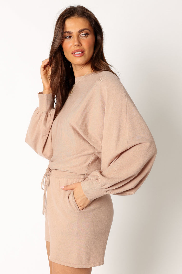 Petal and Pup USA Rompers Blakey Romper - Light Taupe