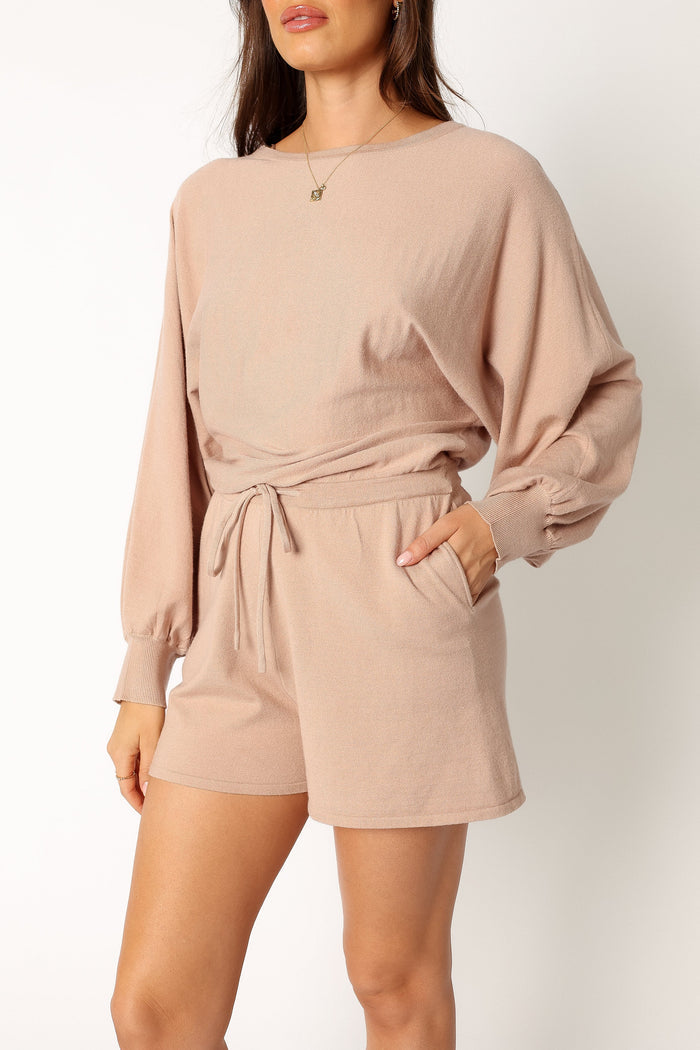 Petal and Pup USA Rompers Blakey Romper - Light Taupe