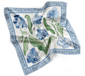 Blue & White Orchid Scarf