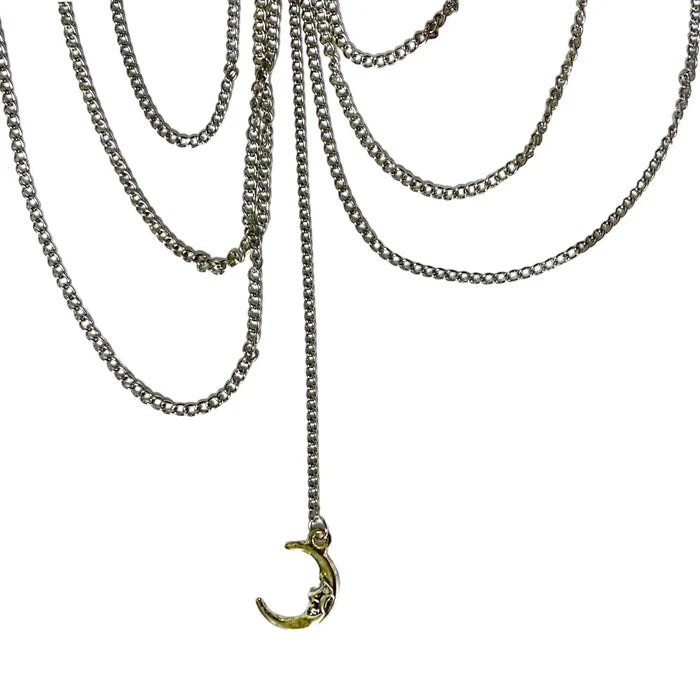 Women's Boho-Chic Open Heart Celestial Layering Thigh Chain, Body Jewelry - OS - Wild Time Fashion