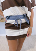 Bold Striped Skort