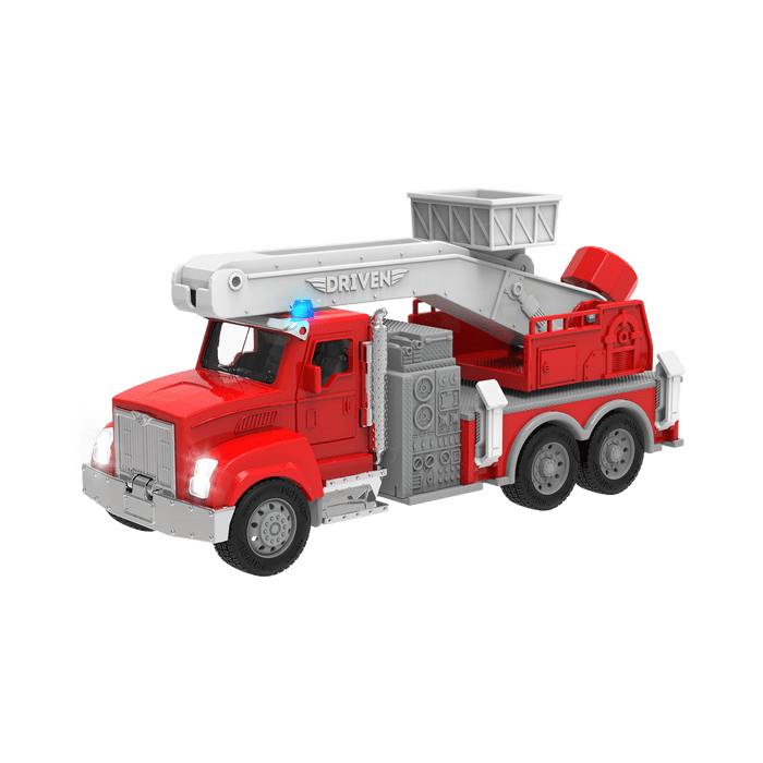Toy fire truck with lift.