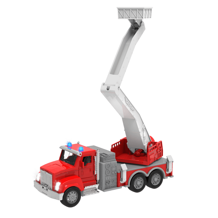 Toy fire truck with lift.
