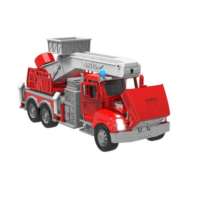 Toy fire truck with lift.