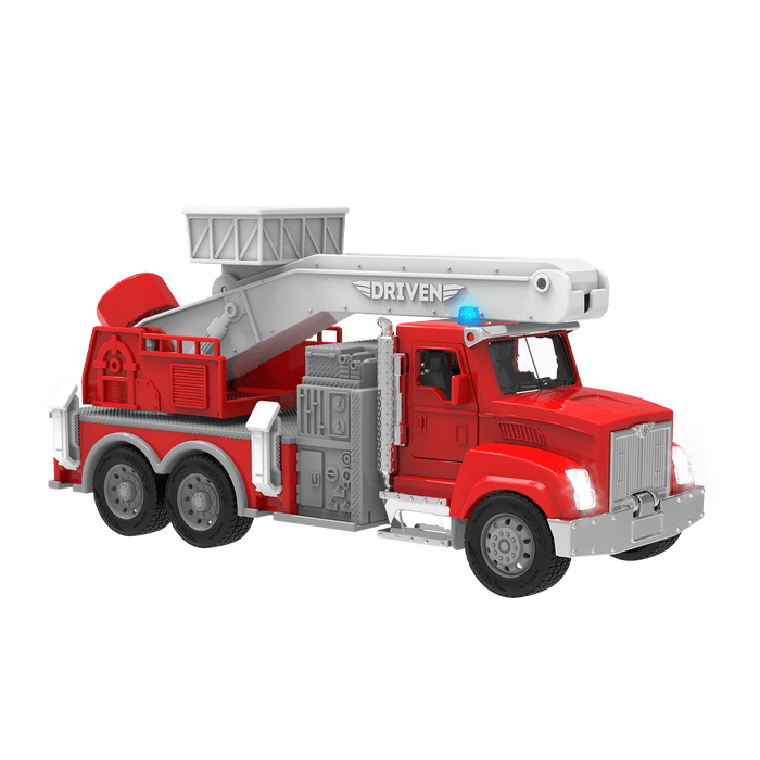 Toy fire truck with lift.