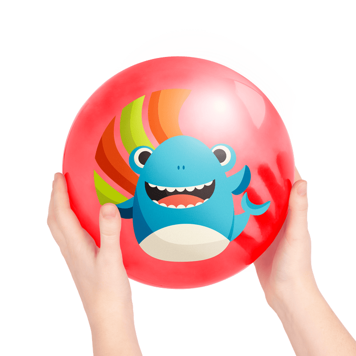 Crab and shark bouncy balls.
