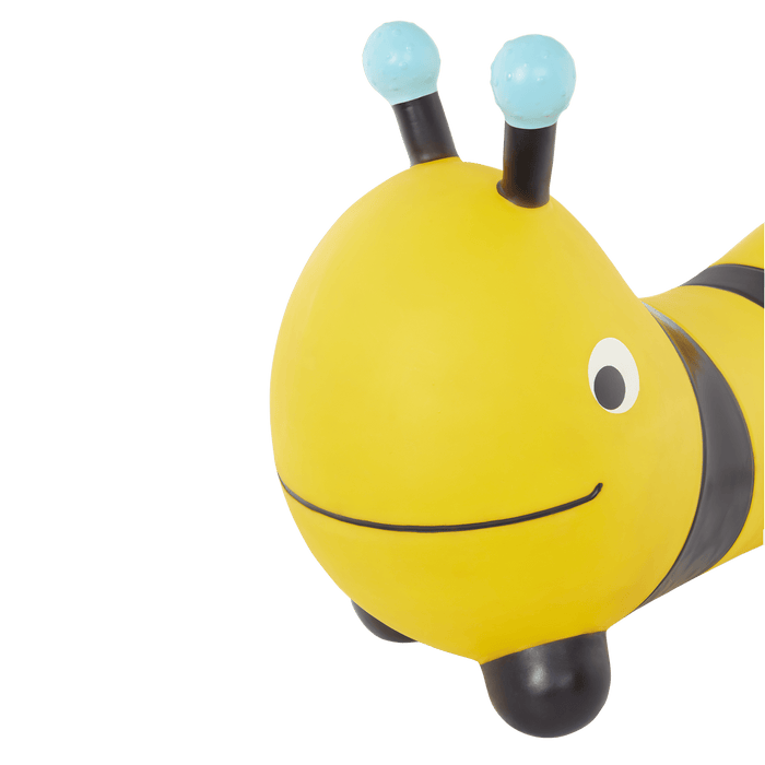 Ride-on bee bouncer with pump.