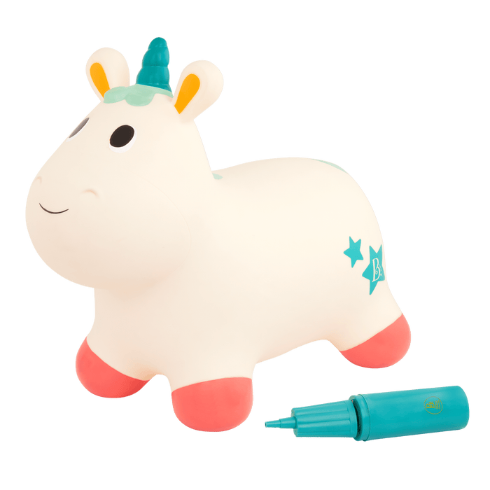 Unicorn inflatable bouncer toy for toddlers ride-on