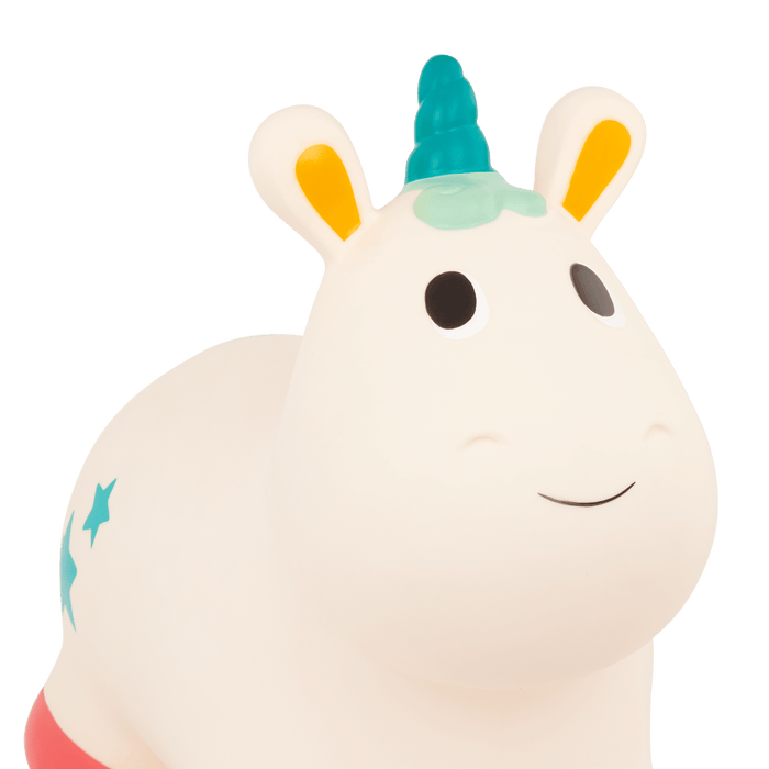Unicorn inflatable bouncer toy for toddlers ride-on