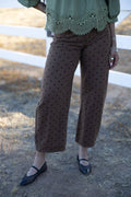 Brown and Black Polka Dot Pants