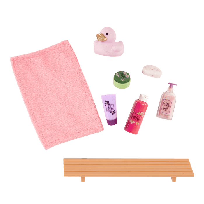 Our Generation Bubbly Bathtime Set for 18-inch Dolls