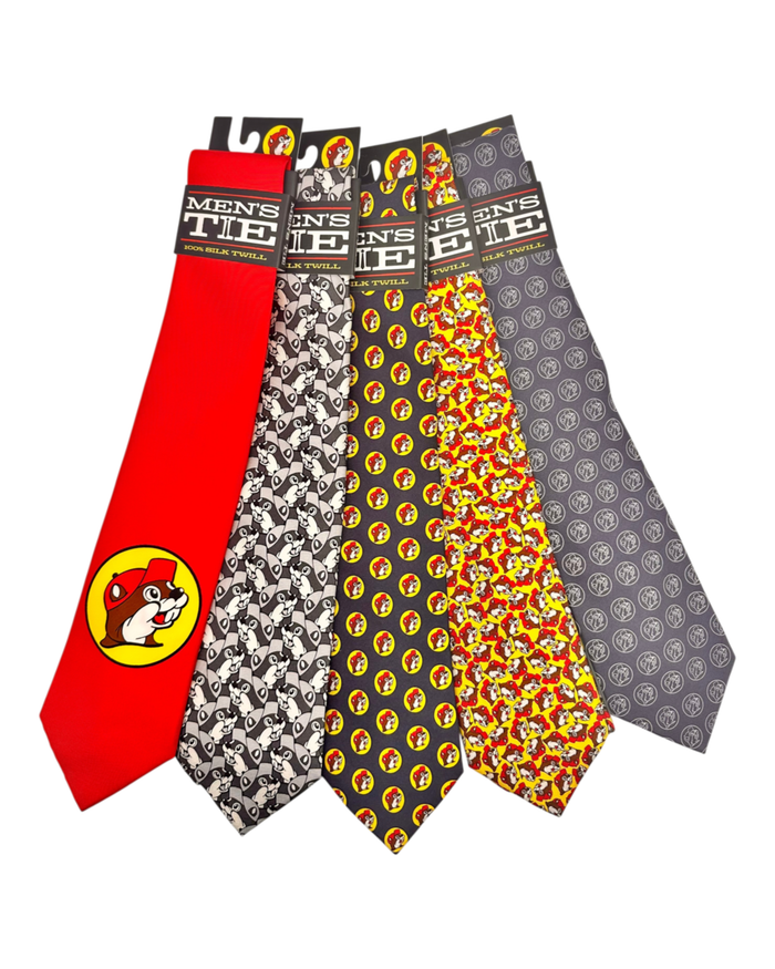 Black and white patterned silk twill tie - 100% silk material