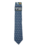 Gray patterned silk twill tie - 100% silk material