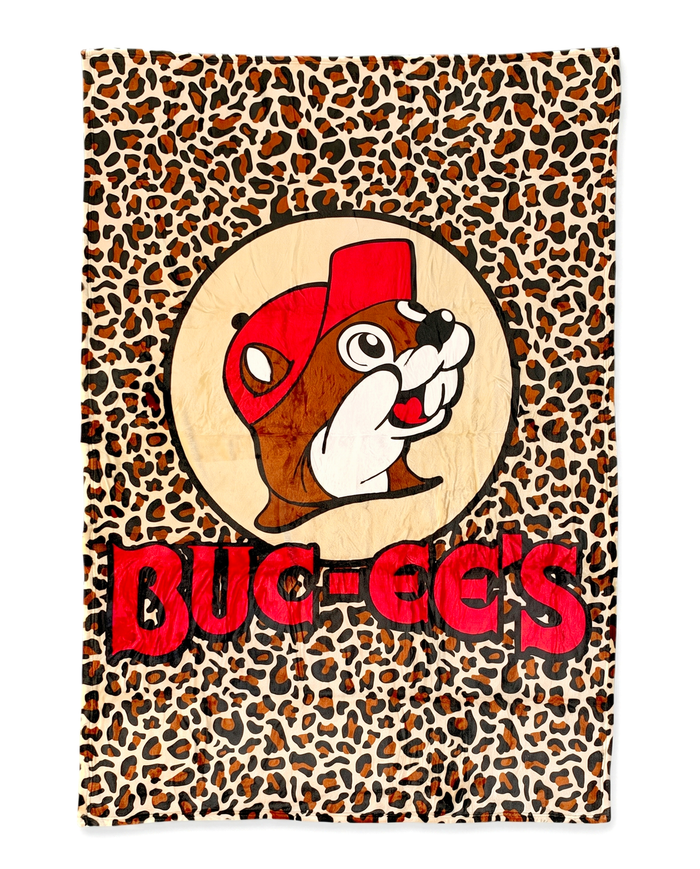 Red leopard blanket - soft polyester material