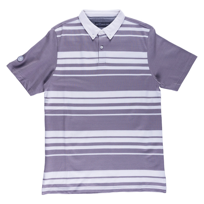 Buck |  Men's Striped Pique Polo
