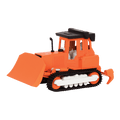Small Micro Series Orange Toy Bulldozer