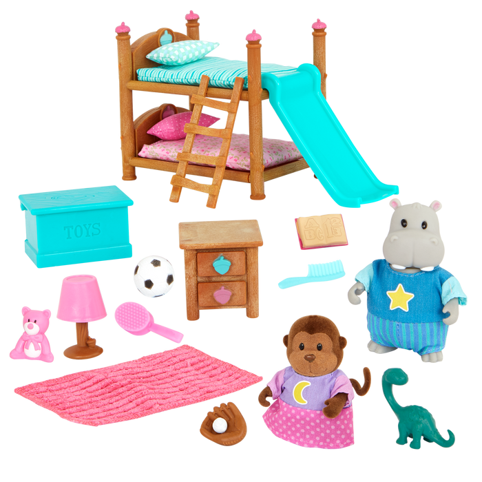 Bunk Bed Bedroom Set - Deluxe - Li’l Woodzeez