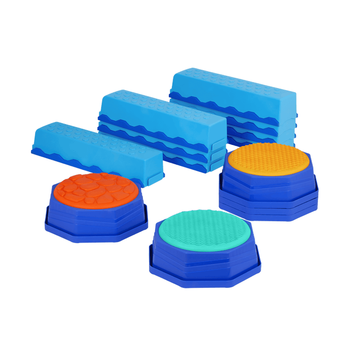 Plastic balancing beams and step stones