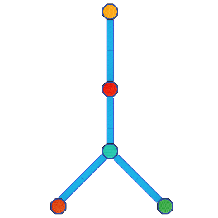 Plastic balancing beams and step stones