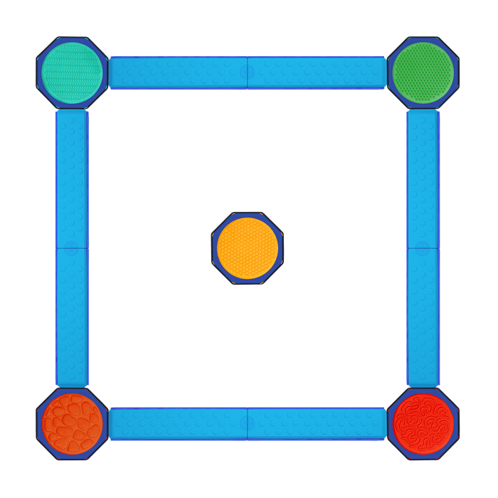 Plastic balancing beams and step stones