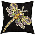 Butterfly Flying Decorative Pillow Cover Hand Embroidered 18" x 18" - KashmirDesigns
