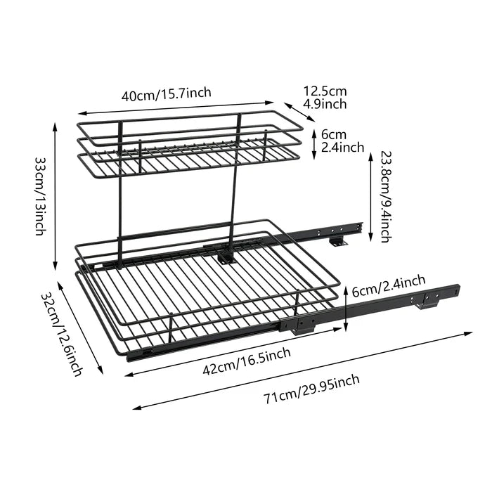 Cade L-Shape 2-Tier Under-Sink Pull-Out