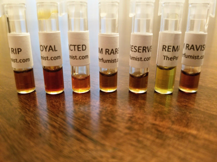 Cambodian Oud Oil sampler - Cambodian agarwood oil - theperfumist - the house of the perfumist - royal attar
