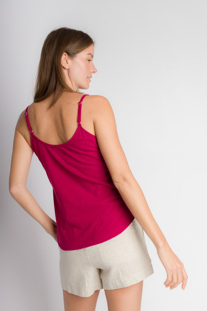 Cami | Women's Anti-Stain Cotton Linen Knit Camisole