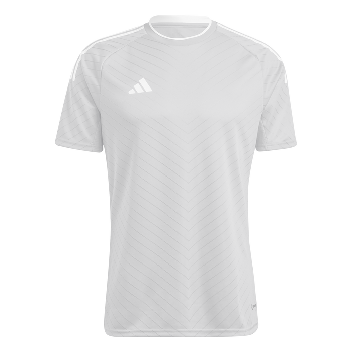 adidas CAMPEON 23 Soccer Jersey | Light Grey-White | Men's