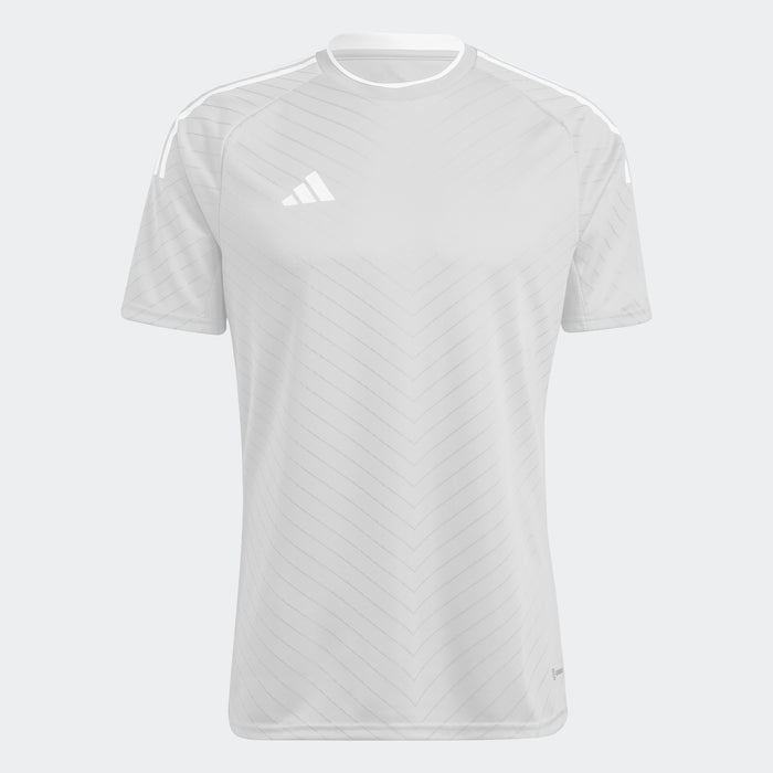 adidas CAMPEON 23 Soccer Jersey | Light Grey-White | Men's