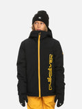 Campera Quiksilver Snow Niño Morton Negro Amarillo