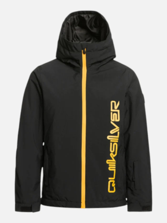 Campera Quiksilver Snow Niño Morton Negro Amarillo