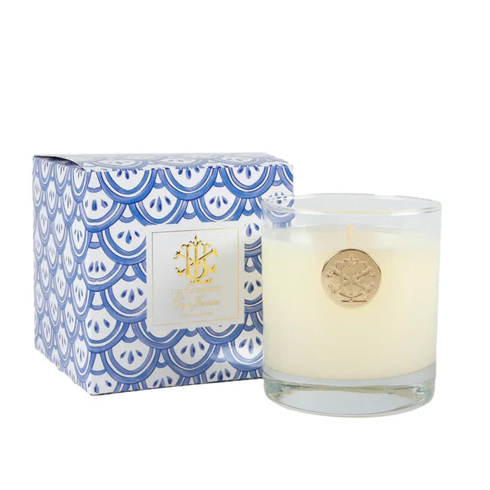 Cape Jasmine 8ox Blue and White Designer Box