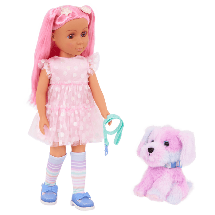 Glitter Girls Cara & Sprinkles 14-inch Doll Pet Duo