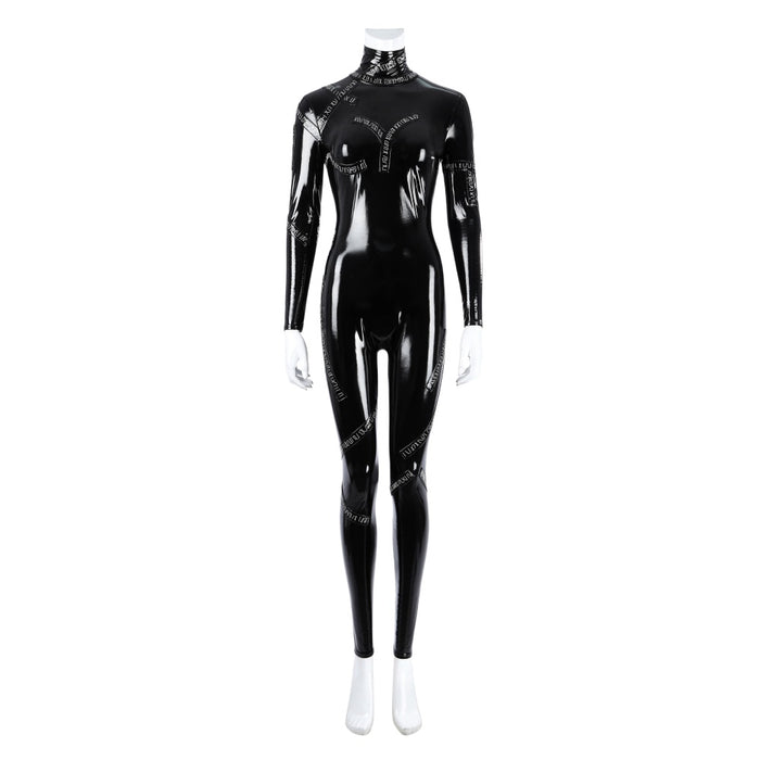 Catwoman Full Set - Batman Returns Cos with Mask & Whip - Women Bodysuit Outfit