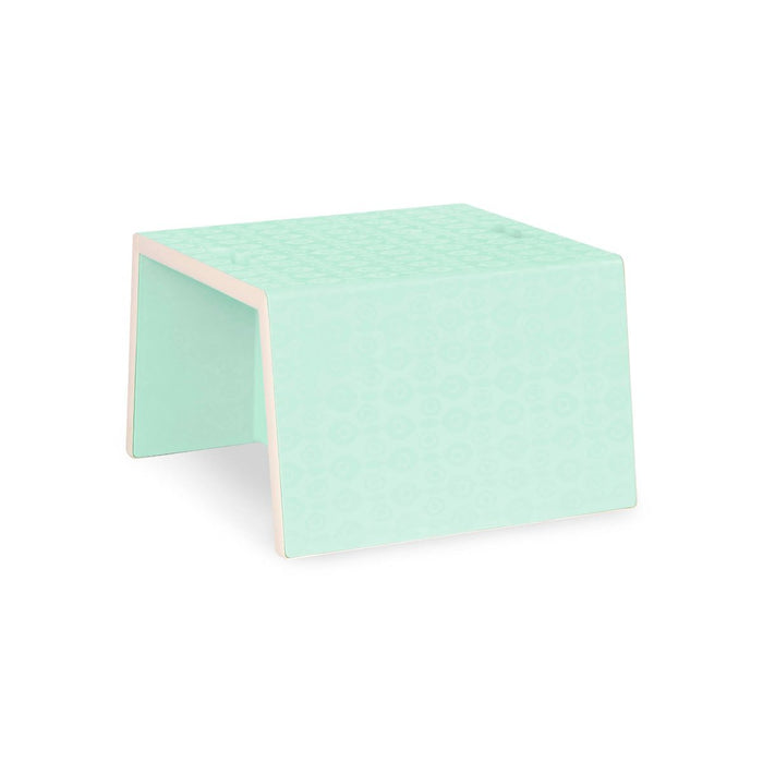 Wooden mint chair doubles as step stool