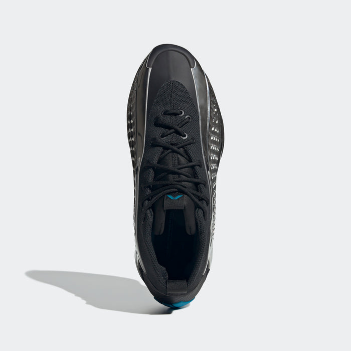 adidas CHROME ANTHONY EDWARDS MID 1 Basketball Shoes | Core Black-SIlver Metallic-Core Black | Men's