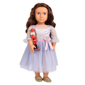 Our Generation 18-inch Ballerina Doll Clara & Nutcracker Accessory