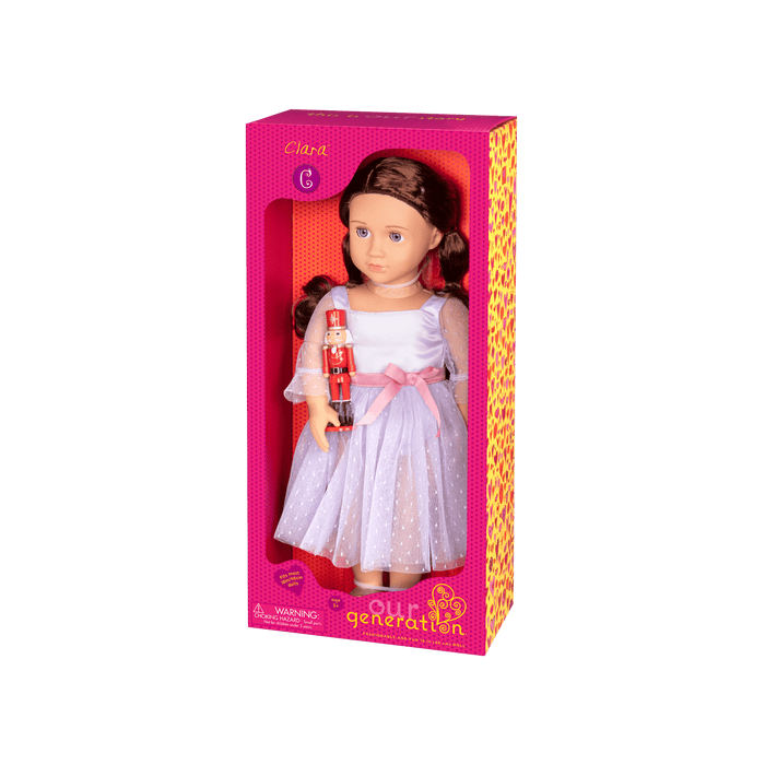 Our Generation 18-inch Ballerina Doll Clara & Nutcracker Accessory