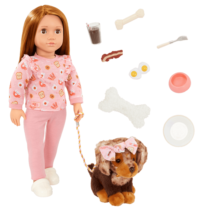 Our Generation 18-inch Doll & Pet Claudia & Cinnamon