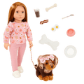 Our Generation 18-inch Doll & Pet Claudia & Cinnamon