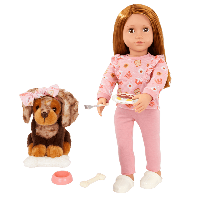 Our Generation 18-inch Doll & Pet Claudia & Cinnamon