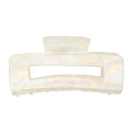 Claw Clip - White Marble