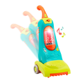 Colorful toy vacuum with music note graphics.