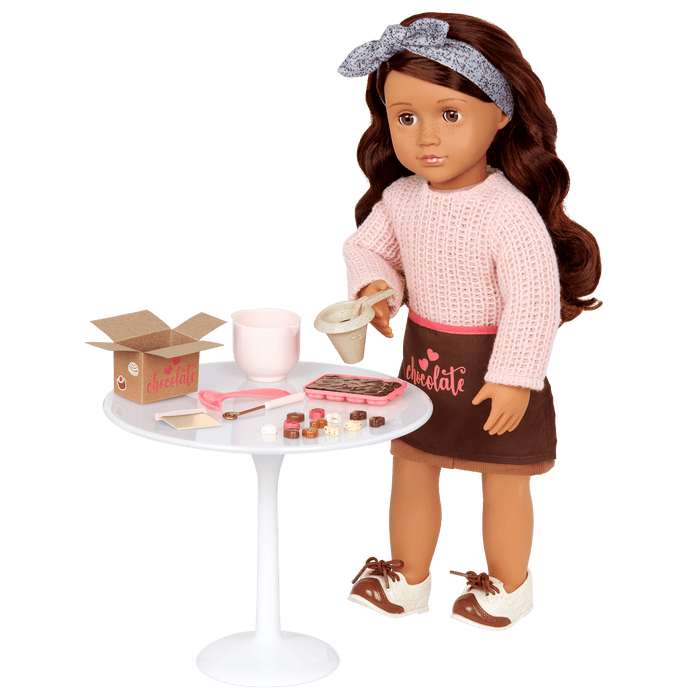 Our Generation Posable 18-inch Baker Doll Coco & Storybook